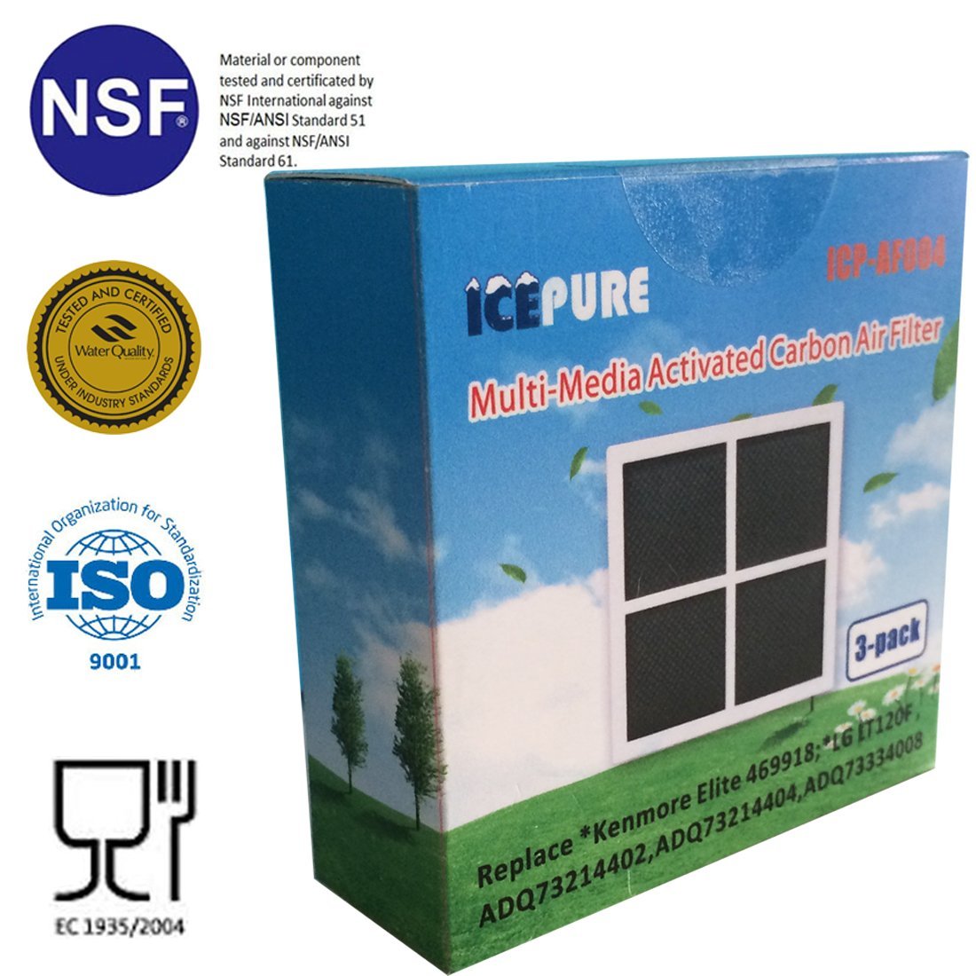 Alapure Luchtfilter geschikt voor LG LT120F / ADQ73214404 / ADQ73334008 / GS9366PZQVD