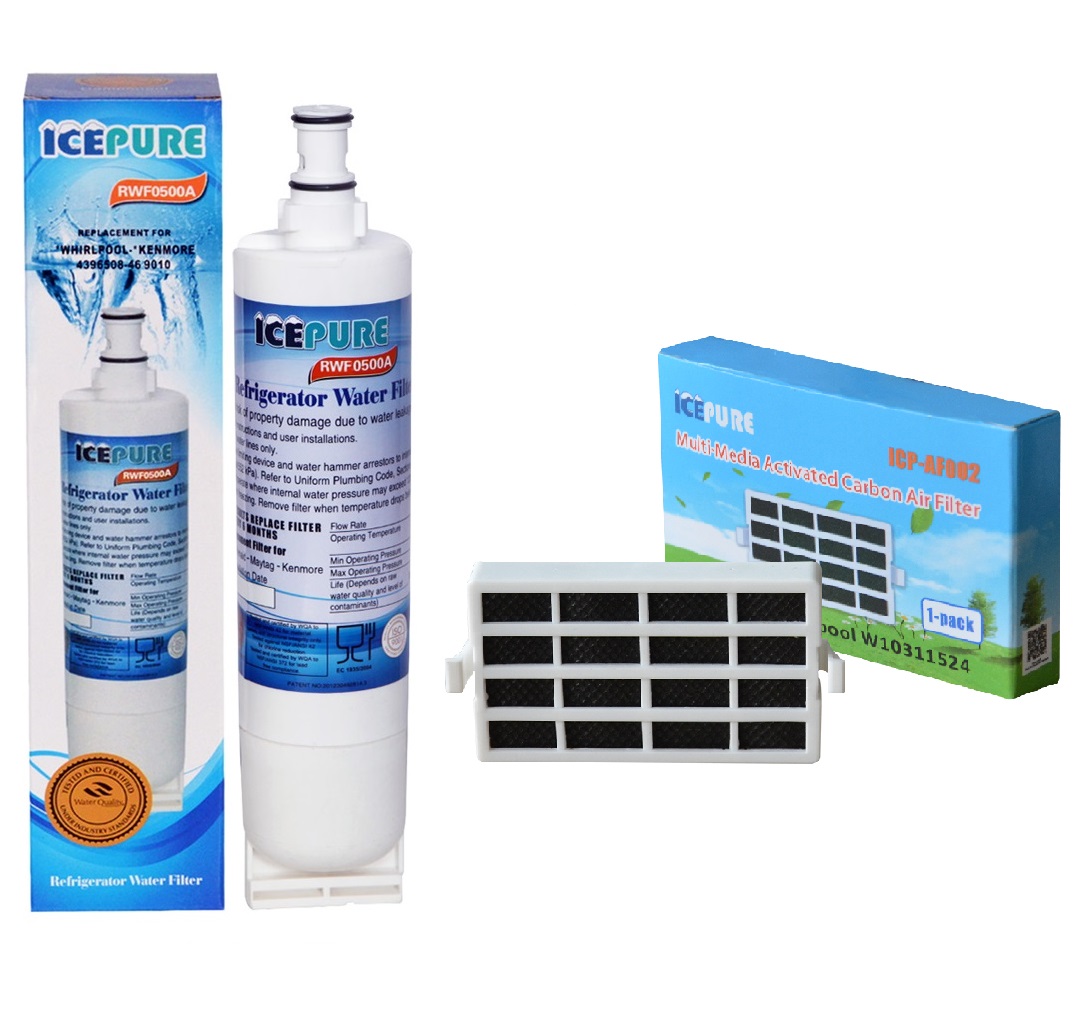 Alapure Waterfilter geschikt voor Bauknecht SBS003- en Antibacteriele Luchtfilter HYG001