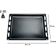 Bosch Bakplaat geëmailleerd 00748225 Bosch Bakplaat geëmailleerd 00748225