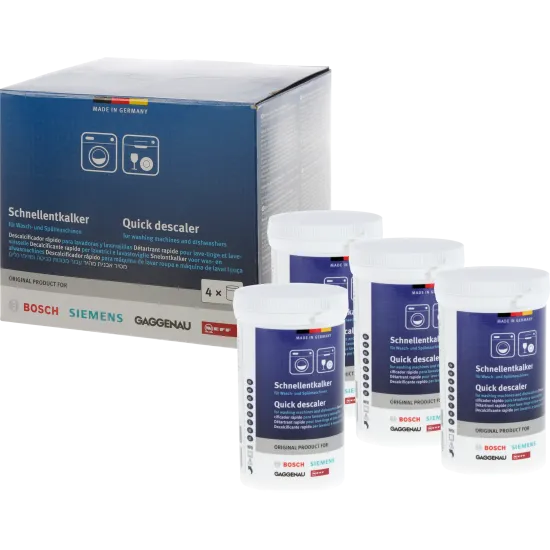 Siemens Ontkalker 00312331 geschikt voor vaatwassers en wasmachines (4x250gram)