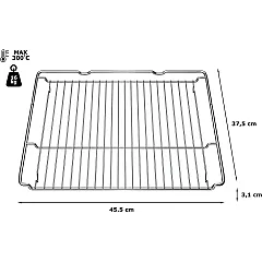 Alapure bak- en braadrooster voor ovens geschikt voor Bosch 00577170
