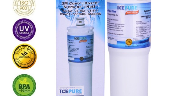 GOLDEN ICEPURE Kühlschrank Wasserfilter kompatibel mit Bosch Ultra