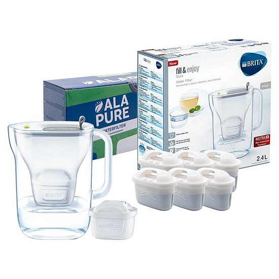 Brita Waterfilterkan 1021884 Fill & Enjoy Style inclusief 6 Alapure Maxtra+ filters Brita Waterfilterkan 1021884 Fill & Enjoy Style inclusief 6 Alapure Maxtra+ filters