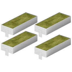 Alapure CleanAir Plus Koolstoffilter geschikt voor Bosch Serie 4 / Serie 6 / Serie 8 (4st.) Alapure CleanAir Plus Koolstoffilter geschikt voor Bosch Serie 4 / Serie 6 / Serie 8 (4st.)