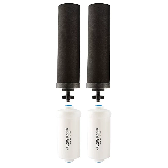 Black Berkey Waterfilter Elementen + Berkey PF-2 Black Berkey Waterfilter Elementen + Berkey PF-2