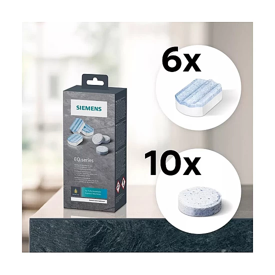 Siemens EQ Series Multipack Ontkalkings- en Reinigingstabletten TZ80003A / 00312291 Siemens EQ Series Multipack Ontkalkings- en Reinigingstabletten TZ80003A / 00312291
