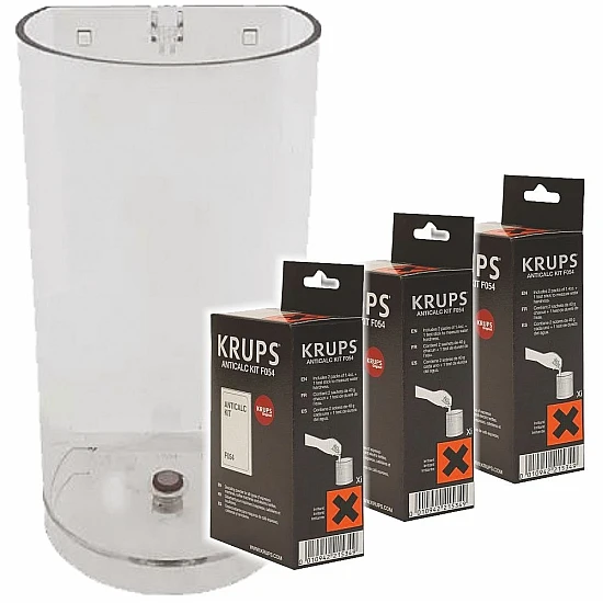 Krups Onderhoudsset Koffiemachine Waterreservoir + 3x Ontkalkingsset MS-0055340 Krups Onderhoudsset Koffiemachine Waterreservoir + 3x Ontkalkingsset MS-0055340