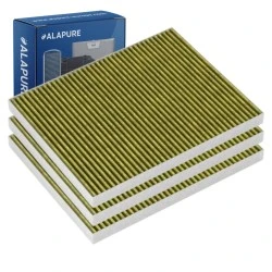 Alapure CleanAir Plus Koolstoffilter geschikt voor Bosch 11034226 / 17004035 / DIZ1JX1B6 (3 St.)