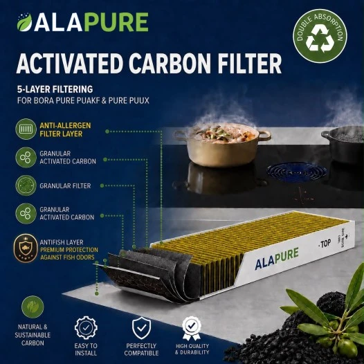 Alapure Koolstoffilter geschikt voor Bora Pure PUAKF met Anti-Fish