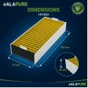 Alapure CleanAir Anti-Vis geschikt voor Siemens 17007505 / 17004796 / HZ9VRCR0 Koolstoffilter