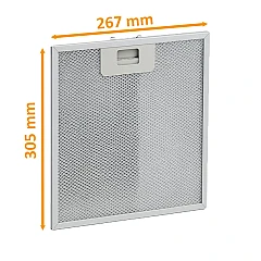 Alapure Metaalfilter geschikt voor AEG 4055250429 304x267x9mm