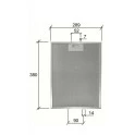 Alapure Metaalfilter geschikt voor Smeg 380x290mm GF03RB
