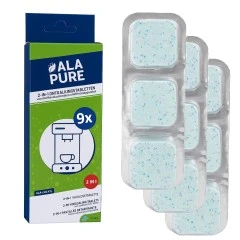 Alapure 2 in 1 Ontkalkingstabletten geschikt voor Siemens 00312440 / 00312290 / TZ80032A / 00312445 / EQ Series (9x40gr)