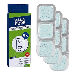 Alapure 2 in 1 Ontkalkingstabletten geschikt voor Siemens 00312440 / 00312290 / TZ80032A / 00312445 / EQ Series (9x40gr)