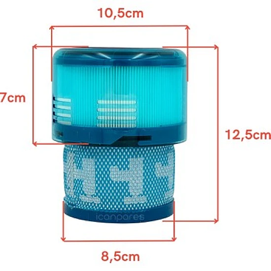Alapure HEPA-filter geschikt voor Dyson Gen5 detect / 972352-01 / Absolute