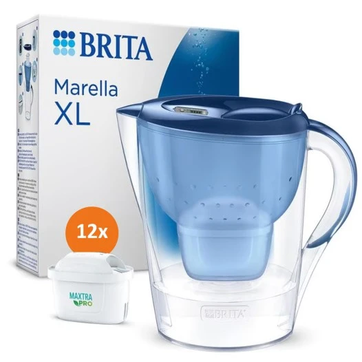 Brita Waterfilterkan Marella Cool XL 3.5L + Brita Maxtra+ Waterfilters 12-Pack
