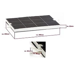 Alapure Koolstoffilter geschikt voor Siemens 00351210 / 351210 / LZ51600 Alapure Koolstoffilter geschikt voor Siemens 00351210 / 351210 / LZ51600