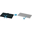 Alapure CleanAir Koolstoffilter geschikt voor Neff 17006619 / Z51ITB2X4 Alapure CleanAir Koolstoffilter geschikt voor Neff 17006619 / Z51ITB2X4