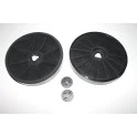 Alapure HFK49655 Geschikt voor Miele Koolstoffilter DKF7-1 / 4965503