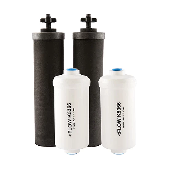 Black Berkey Waterfilter Elementen + Berkey PF-2 Black Berkey Waterfilter Elementen + Berkey PF-2