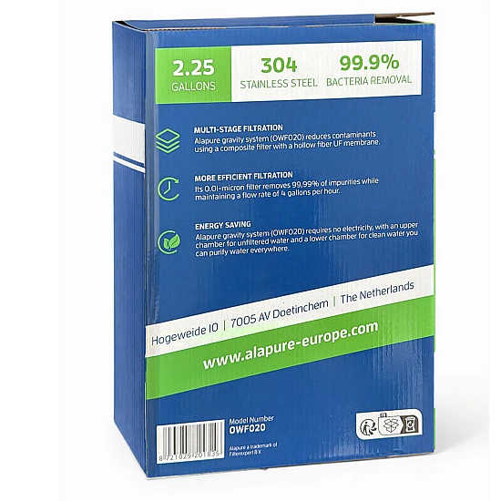 Alapure OWF020 identiek aan British Berkefeld RVS 8,5 liter