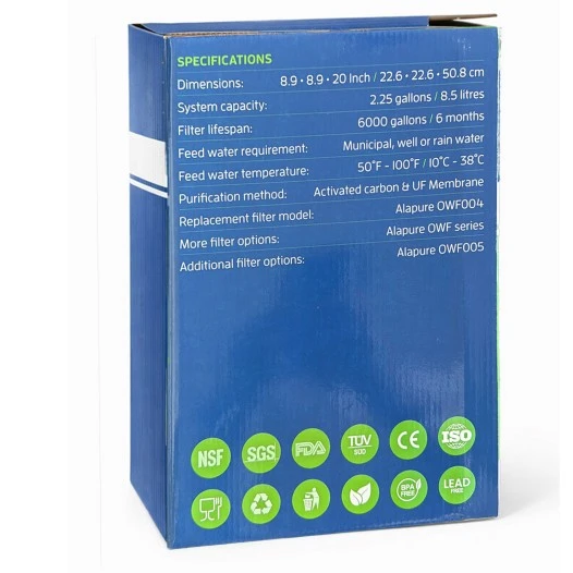 Alapure OWF020 identiek aan British Berkefeld RVS 8,5 liter