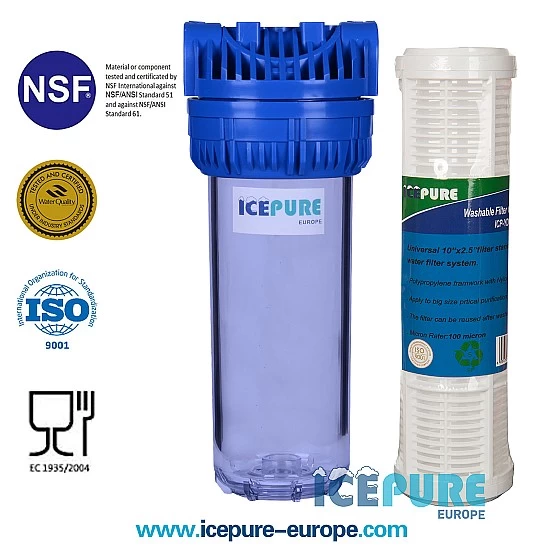 Alapure 10inch Filterhuisset met Wasbare Filter ALA-YDWF10-100 Alapure 10inch Filterhuisset met Wasbare Filter ALA-YDWF10-100