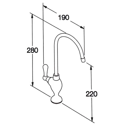 FT-line 3 Inbouw Waterfiltersysteem Zonder Zilver Carbon