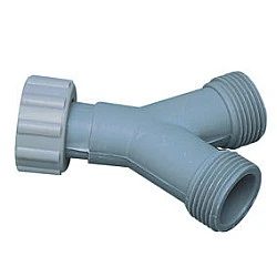 Y-stuk van metaal Voor Wasmachinekraan