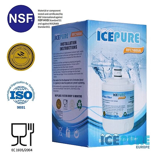 Icepure Waterfilter geschikt voor Smeg UKF7003 Icepure Waterfilter geschikt voor Smeg UKF7003