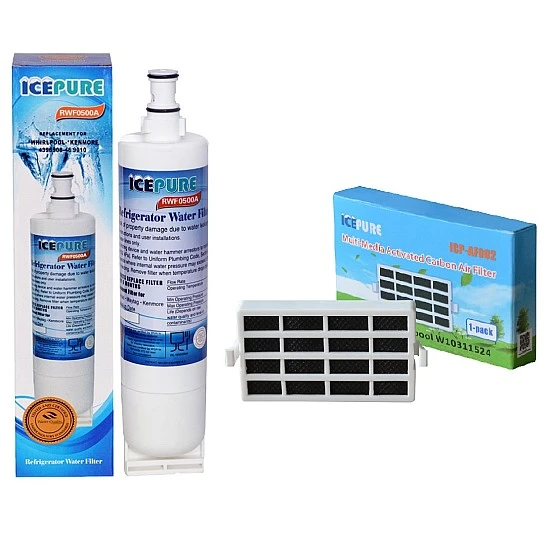 Icepure Filterset geschikt voor ​​​​​​​Whirlpool 481281728986 / SBS001 en HYG001