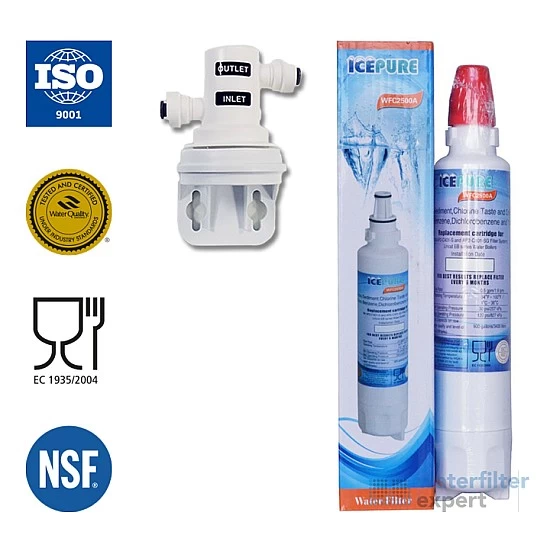 Icepure Waterfilter WFC2500A en Filterkop voor AP2-C405-G Icepure Waterfilter WFC2500A en Filterkop voor AP2-C405-G
