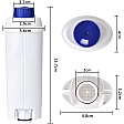Alapure Waterfilter geschikt voor Delonghi DLSC002 / SER3017 Waterfilter