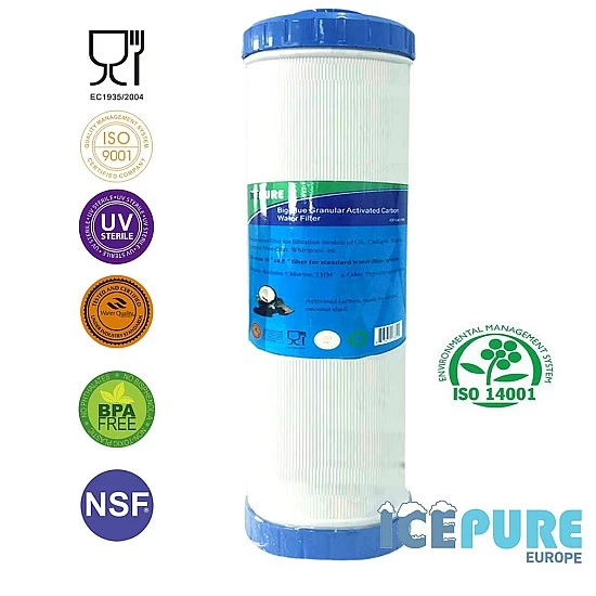 Alapure 20inch Big Blue GAC Koolstof Waterfilter ALA-GAC20BB Alapure 20inch Big Blue GAC Koolstof Waterfilter ALA-GAC20BB