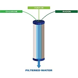 Alapure Fluoride en Koolstof Waterfilter ALA-FC40