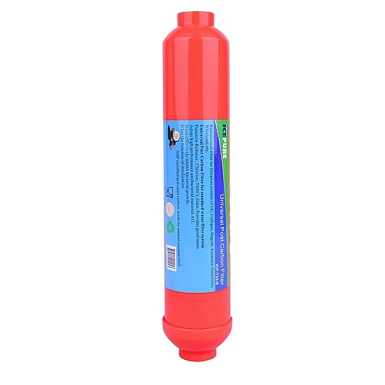 Inline Post Carbon Waterfilter Zilver Koolstof van Alapure ALA-T33-S Inline Post Carbon Waterfilter Zilver Koolstof van Alapure ALA-T33-S