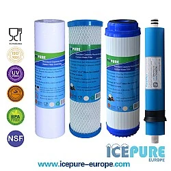 Omgekeerde Osmose Vervangingsset met 75 GPD Membraanfilter