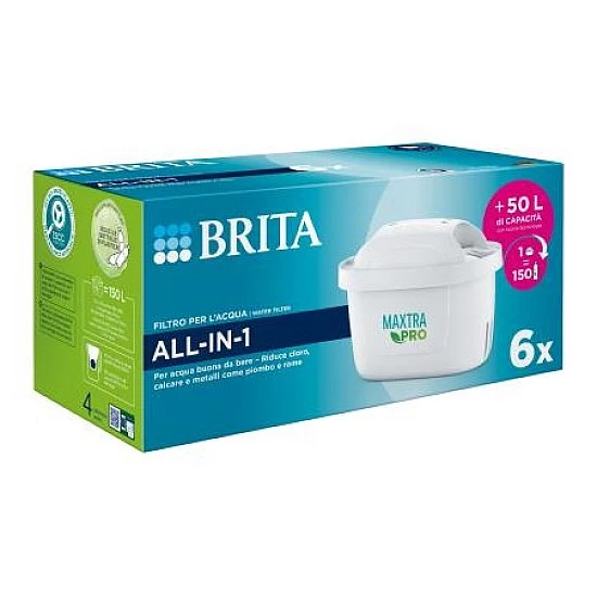 BRITA MAXTRA PRO ALL-IN-1 Waterfilter 6-Pack BRITA MAXTRA PRO ALL-IN-1 Waterfilter 6-Pack