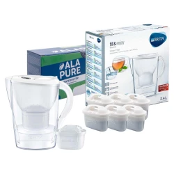 Brita Waterfilterkan Marella Wit 1051118 inclusief 6 Alapure Maxtra+ filters