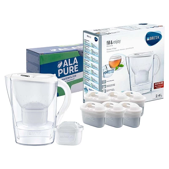 Brita Waterfilterkan Marella Wit 1051118 inclusief 6 Alapure Maxtra+ filters Brita Waterfilterkan Marella Wit 1051118 inclusief 6 Alapure Maxtra+ filters