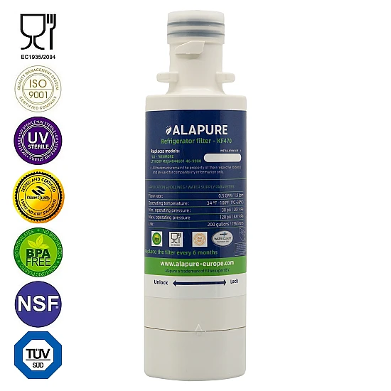 Alapure Waterfilter geschikt voor LG ADQ747935 / LT1000P / AGF80300704 / ADQ74793501 / ADQ747935 Alapure Waterfilter geschikt voor LG ADQ747935 / LT1000P / AGF80300704 / ADQ74793501 / ADQ747935