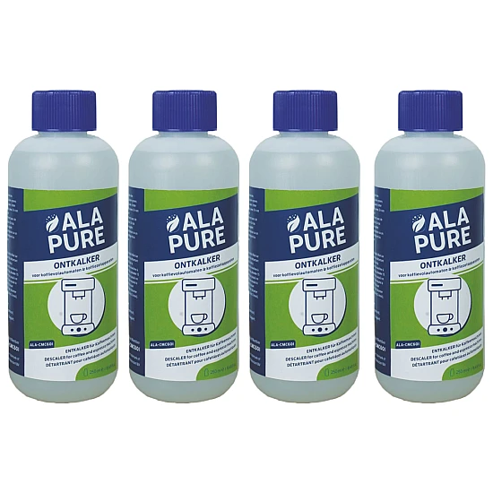 Alapure Vloeibare Ontkalker geschikt voor Gaggenau 00312013 (4x250ml) Alapure Vloeibare Ontkalker geschikt voor Gaggenau 00312013 (4x250ml)