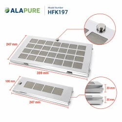 Alapure geschikt voor Constructa Regeneerbare Koolstoffilter 11019197