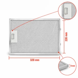 Bosch Metaalfilter 362380 / 00362380 320x220mm