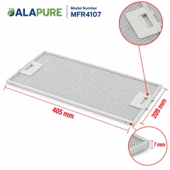 Alapure Metaalfilter geschikt voor Bosch 434107 / 00434107 209x405mm