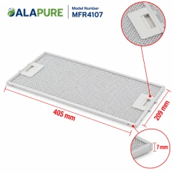 Alapure Metaalfilter geschikt voor Siemens 434107 / 00434107 209x405x8mm