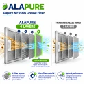 Alapure Metaalfilter geschikt voor Bosch 435204 / 00435204 350x165mm