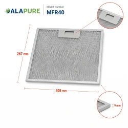 Alapure Metaalfilter geschikt voor Ikea 4055250429 304x267x9mm