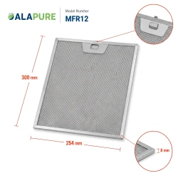 Alapure Metaalfilter geschikt voor Roblin 1330071330 300x252x9mm