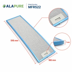 Alapure Metaalfilter geschikt voor Faber 133.0176.352 166x516mm